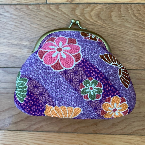 From Japan Multicolor Floral Coin Purse - Picture 3 of 8